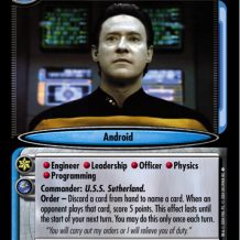 Data, Commanding Officer
