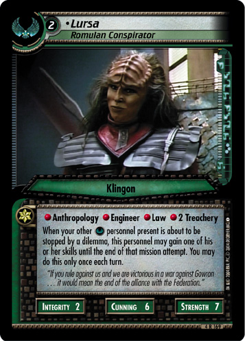 NE - Lursa, Romulan Conspirator